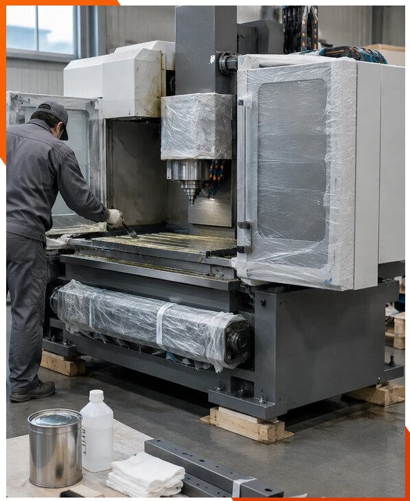 Консервация станков перед перевозкой в Североморске